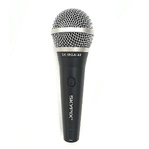 Microfone Vocal Cardióde SK-MGA48 Dinâmico C/ Cabo - Skypix