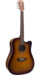 Violão Eletrico Acustico Sunburst WD7SCEATBM - WASHBURN