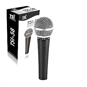 Microfone Profissional Dinâmico 58 - TSI