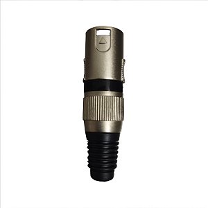 Conector XLR Macho Niquelado Q 34 BK M - CSR