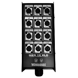 Painel de 12 Vias Para Medusa Com Conectores MED2 12 1SNCC - WIRECONEX