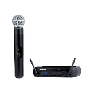 Microfone Profissional De Mão Sem Fio Pgxd24/sm58-x8 - Shure
