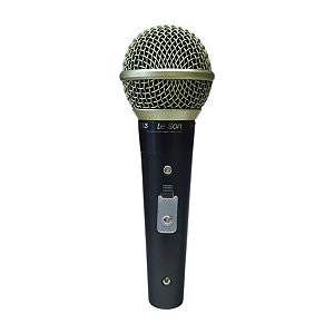 Microfone De Mão Profissional Sm58 Plus Preto – Leson