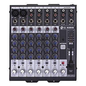 Mesa de Som 6 Canais LL Audio Automix 602 Analógica