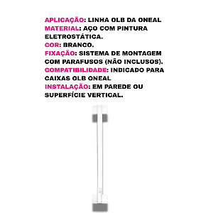 SUPORTE VERTICAL OSV602-PT-LINE OLB ONEAL