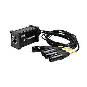 Medusa Montada Sas Cat 1x4 Xlr Linha Femea Santo Angelo