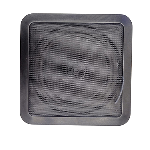 Arandela Coaxial Quadrada 6 Polegadas Preta Dsk Cq 670 Ppn