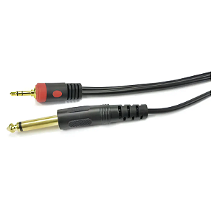 Cabo Áudio P2st X P10m 3m Ca28 Preto