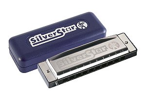 Gaita Harmônica Silver Star 504/20 E (Mi) C/ Estojo - Hohner