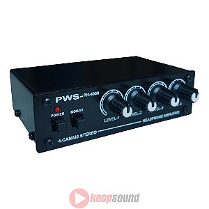 Amplificador Para Fone De Ouvido Com 4 Saídas PH-4000 - PWS