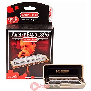 Gaita Diatônica Em Fa(F) MARINE BAND 1896 F - HOHNER
