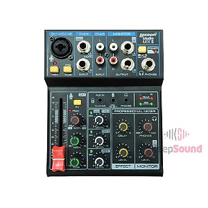 Mesa de Som de 5 canais Com Interface STUDIO MIX 5 - LEXSEN