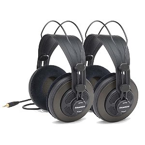 Kit Fone de Ouvido SR850 Estúdio Preto (2 Peças) - SAMSON