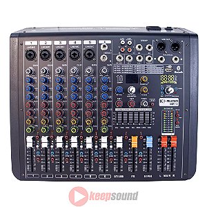 Mesa de Som Analógica 6 Canais MP 610 - K-AUDIO