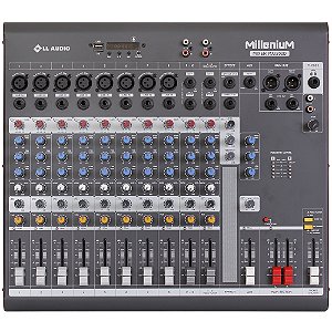 Mesa De Som Com 12 Canais MILLENIUM MX1202D - LL AUDIO