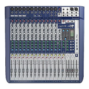 Mesa de Som Analógica 16 canais Signature 16 - SOUNDCRAFT