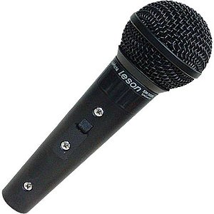 Microfone dinâmico cardióide SM-58 P4 BK Preto Fosco- LESON