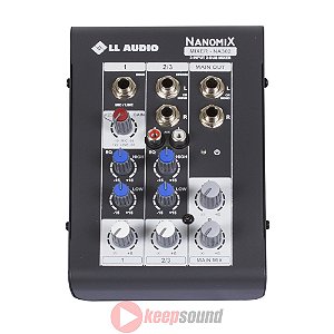 Mesa de Som Analógica 3 Canais NA302 - LL AUDIO