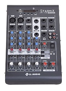 Mesa De Som 4 Canais STARMIX XMS402R - LL AUDIO