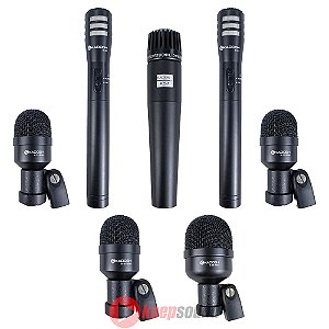 Kit 7 Microfones Para Bateria KDM 107 - KADOSH