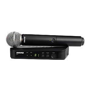 Microfone De Mão Sem Fio Blx 24br/sm58 J10 - Shure