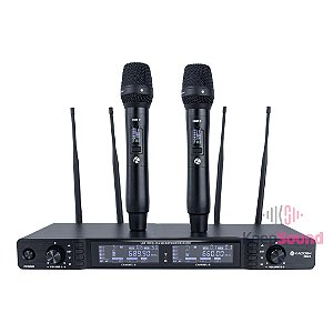 Microfone Duplo Profissional de Mão Sem Fio K-622M - KADOSH
