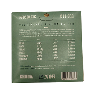 Enc. Violao Aco Fosforo Bronze 011 - Tac