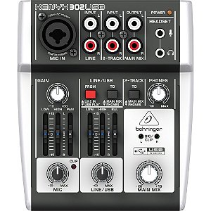 Mesa de Som Mixes Xenyx 302 USB - Behringer