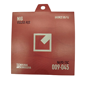 Enc. Violao Aco/bronze-.009/.045-6 Cordas-nig - Tac