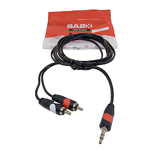 Cabo Montado 2 RCA X P2 ST 2m CA7 2P - Santo Angelo