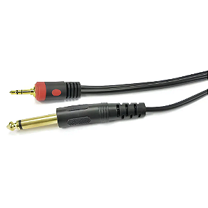 Cabo Áudio P2st X P10m 3m Ca28 Preto