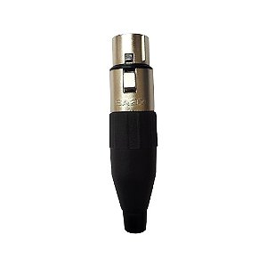 Conector XLR Fêmea Linha PLG SA2X - SANTO ANGELO