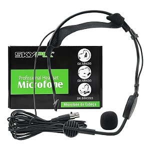Microfone com Fio Dinâmico Cardiôide Cabeça SK-MH393 - Skypix