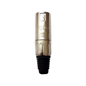 Conector XLR Macho Linha PLG  SAS L3MNN01 - SANTO ANGELO