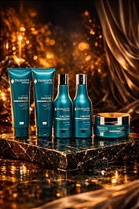 Kit Cachos Perfeitos com Shampoo, Condicionador, Leave-In e Máscara