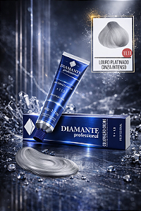 Coloração Diamante 11.11 - Louro Platinado Cinza Intenso