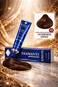 Coloração Diamante 4.3 - Castanho Médio Dourado