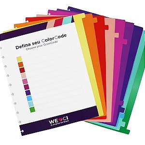 DIVISÓRIAS COLORCODE CADERNO INTELIGENTE