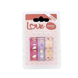 WASHI TAPE  Blister com 03 unidades.