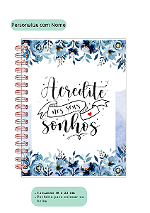 Planner Personalizado Acredite nos seus Sonhos