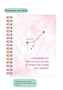 Caderno Personalizado Signos (Câncer)