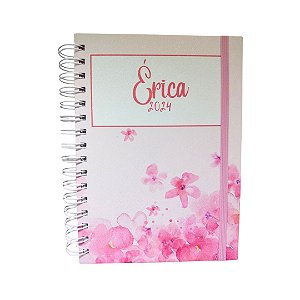 Caderno Flores A5 Personalizado 125 folhas