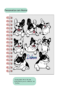 Caderno Buldogue Personalizado A5