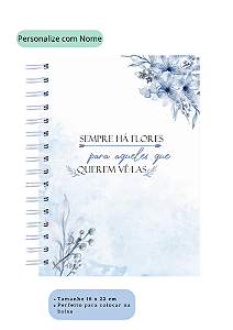 Agenda Garden Blue / Pink Personalizada A5