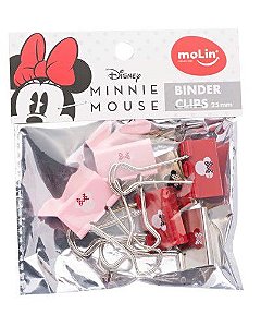 Clips 25 mm Minnie com 6 unidades