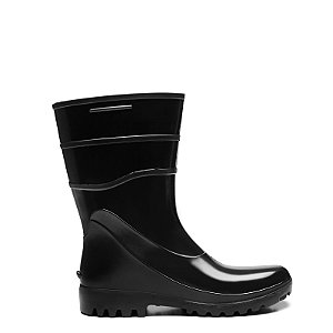 Bota de PVC Preta - Cano Médio