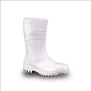 Bota de PVC Branca - Cano Médio