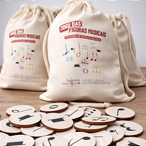 Jogo em MDF: Figuras Musicais