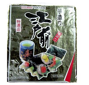 Alga Nori Edomae 10 folhas