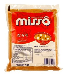 Massa de Soja Aka Missô Tradicional Sakura 1kg